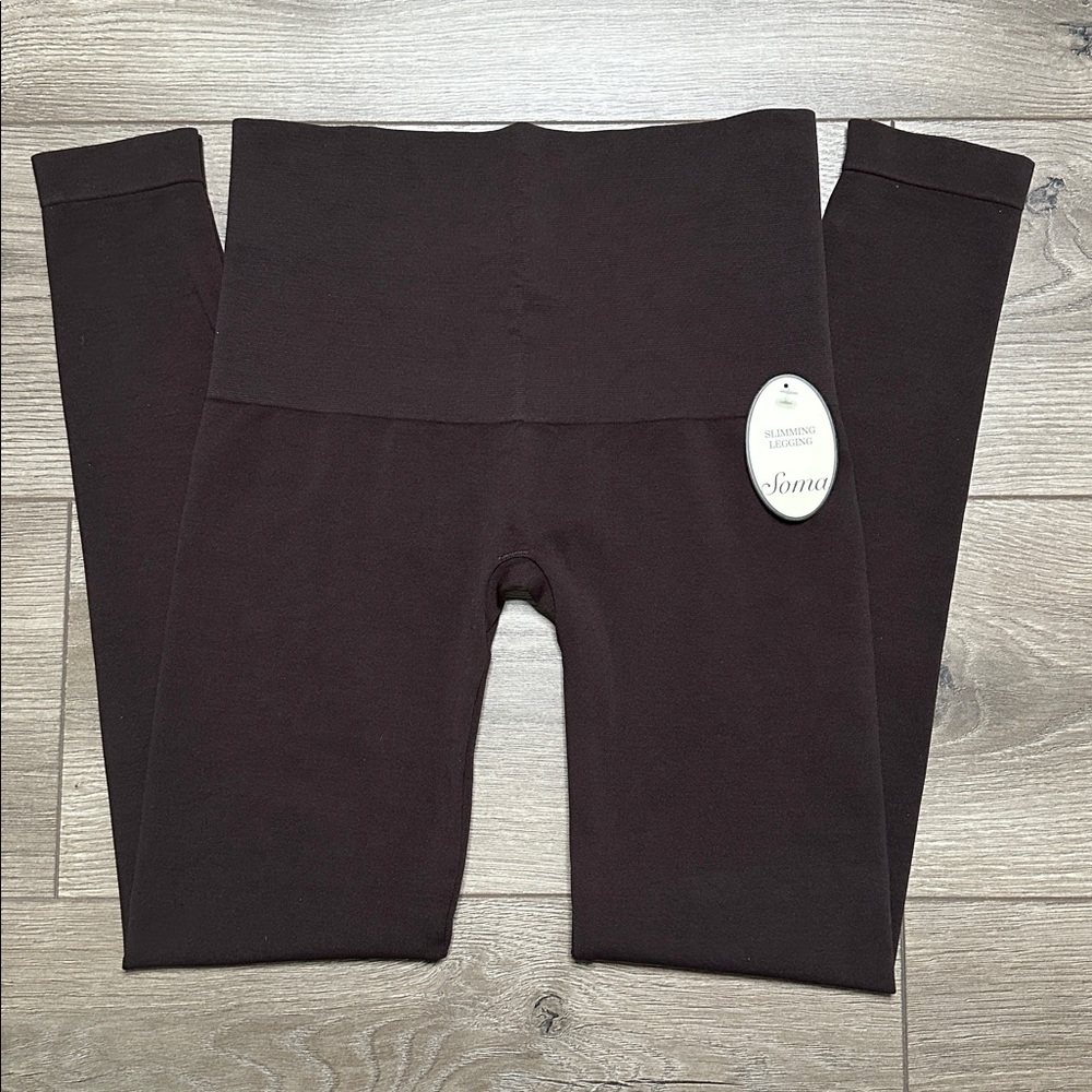 Soma‎ High Rise Slimming Leggings Java Brown Size Small